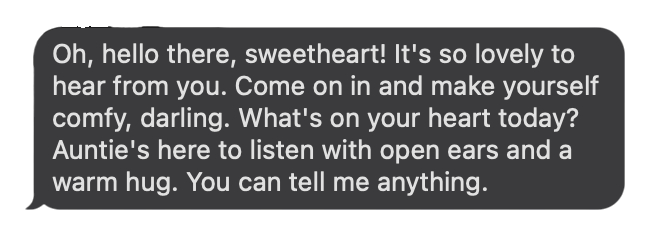 A mom enjoying a calm moment